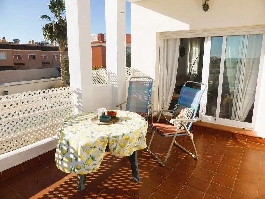 Terrasse - Corner Penthouse with Sea View in Palomares
