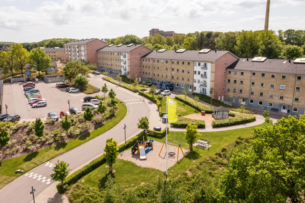 Õhuvaade - Two-Bedroom Flat with City View in Aalborg