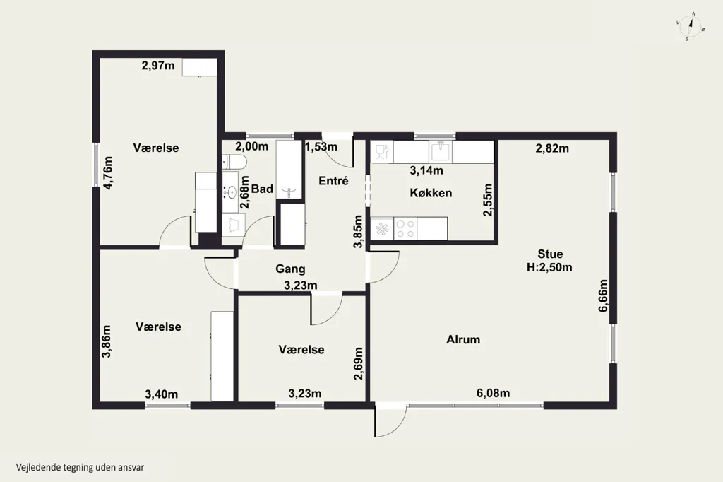 Planimetria - Villa with Private Garden in Haslev