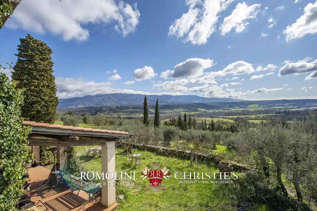 Terrace - Villa with Vineyard and Pool near Florence