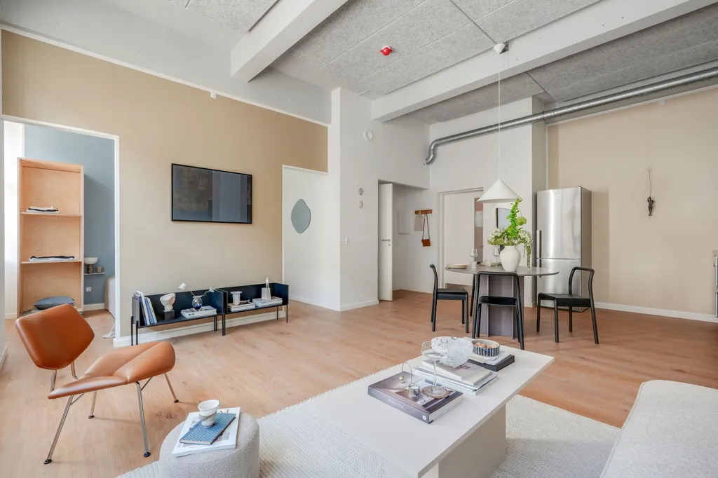 Séjour - 2-Bedroom Apartment with Terrace in Aalborg