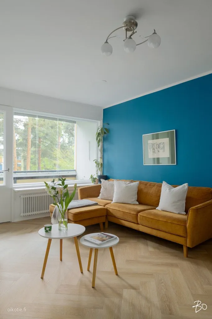 Séjour - Apartment with Garden in Tapiola, Espoo