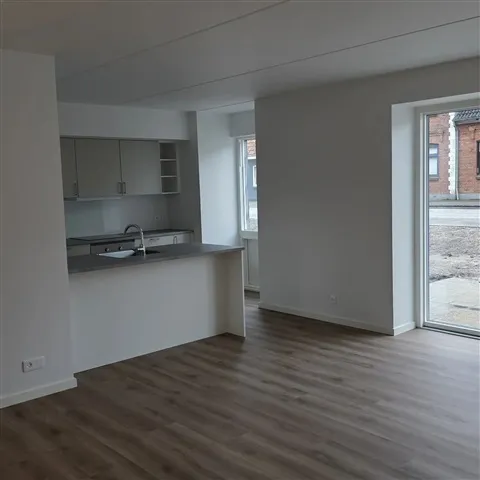 Köök - Apartment with Balcony in Ølgod