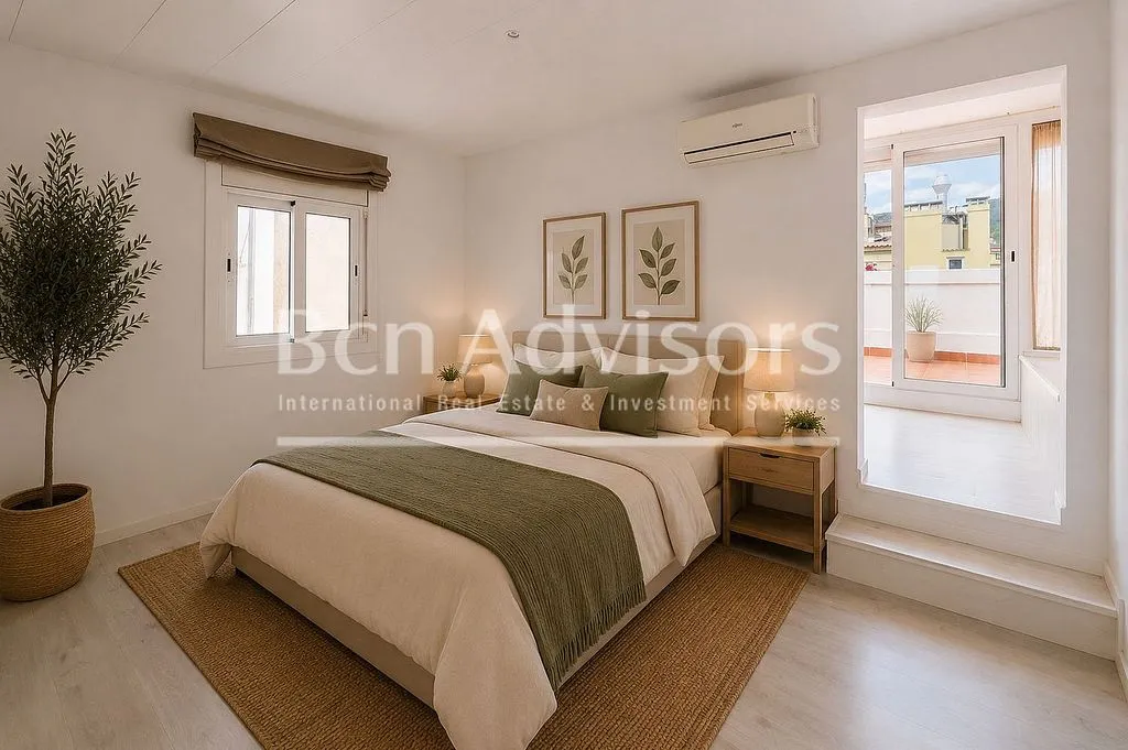 Bedrooms - Penthouse with Terraces in La Bonanova