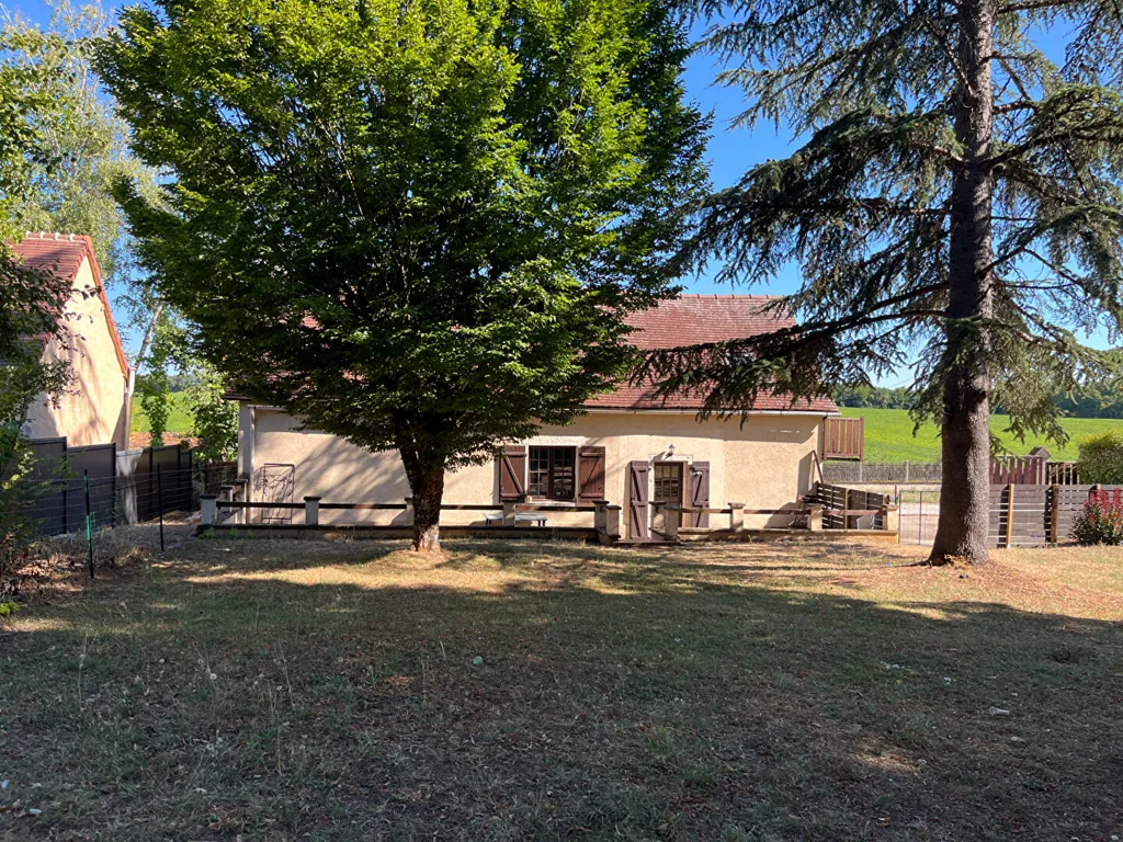 Jardin - Maison en Pierre avec Piscine à Journet