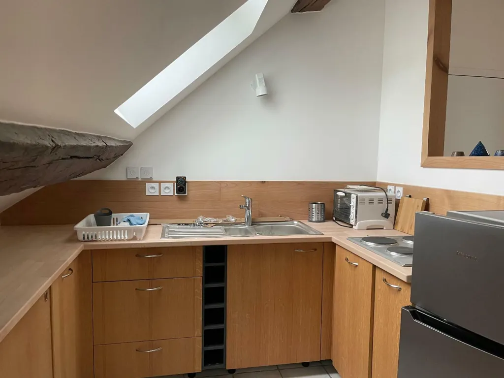 Köök - Central 2-Bedroom Flat in Mâcon