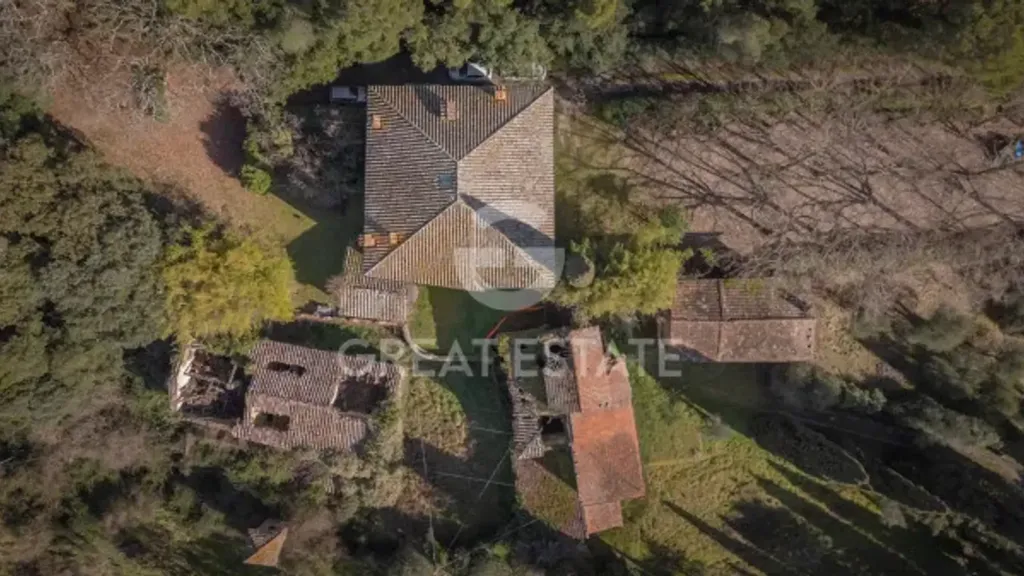 Vue aérienne - Historic Casale with Panoramic Views in Piegaro