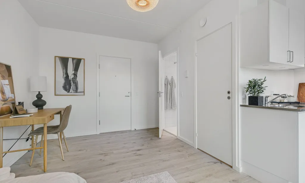 Living Room - 1-Bedroom Flat with Parking in Copenhagen SV