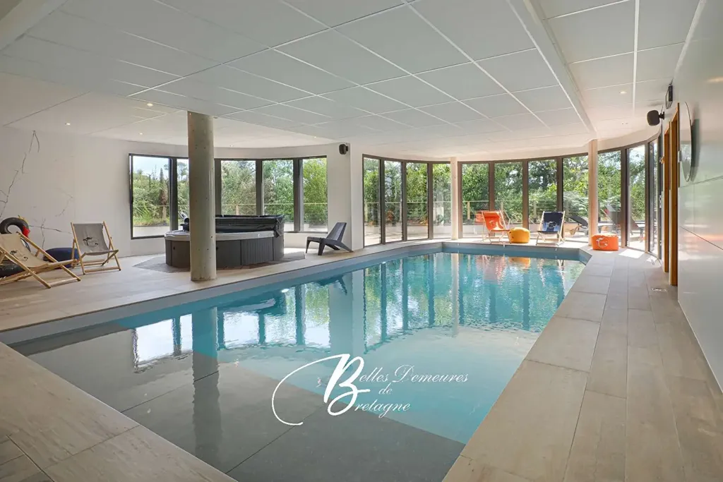 Piscine - Villa d'Architecte avec Vue Mer à Trébeurden