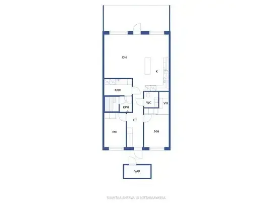 Plan - Modern Apartment with Sauna in Jyväskylä