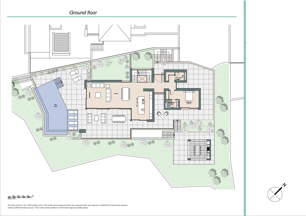Plan - Luxury Villa with Infinity Pool in La Quinta