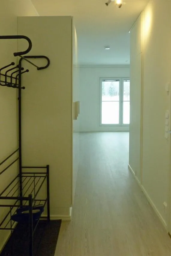 Hallway - Bright Studio with French Balcony in Korteniitty
