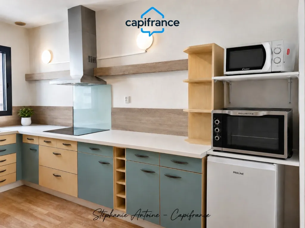 Köök - Spacious 6-Piece Apartment with Terrace in Orthez Centre
