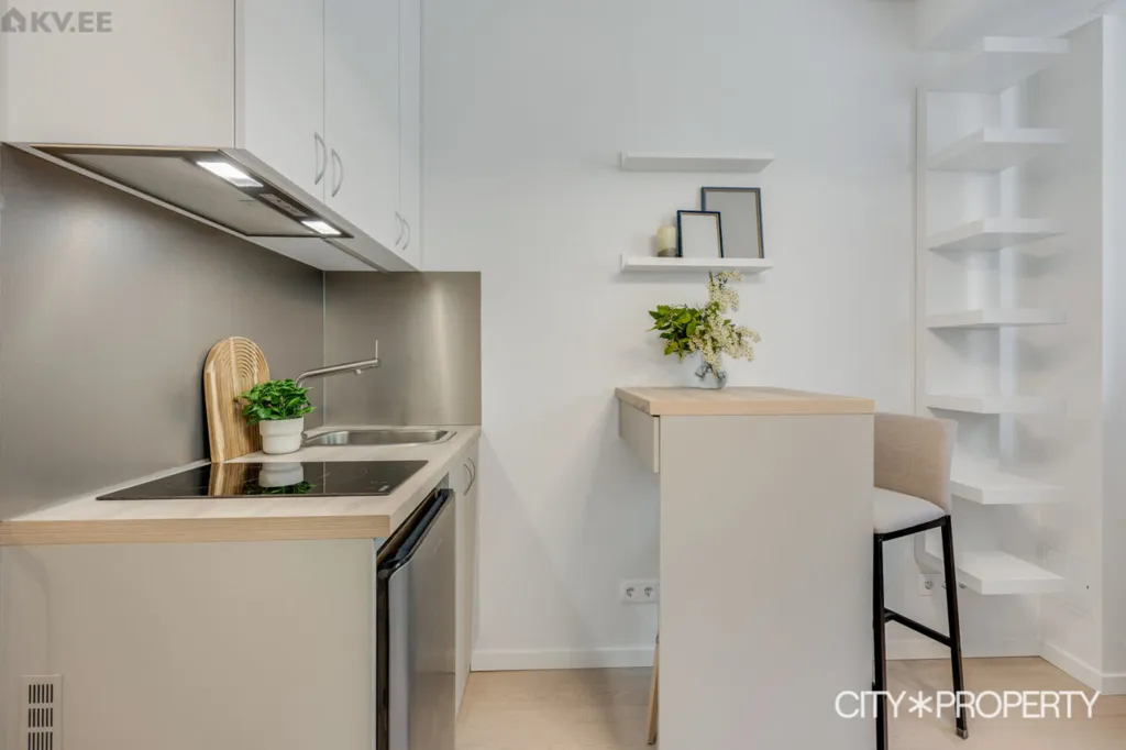 Cucina - Modern Micro-apartments with Private Bath in Tallinn Centre