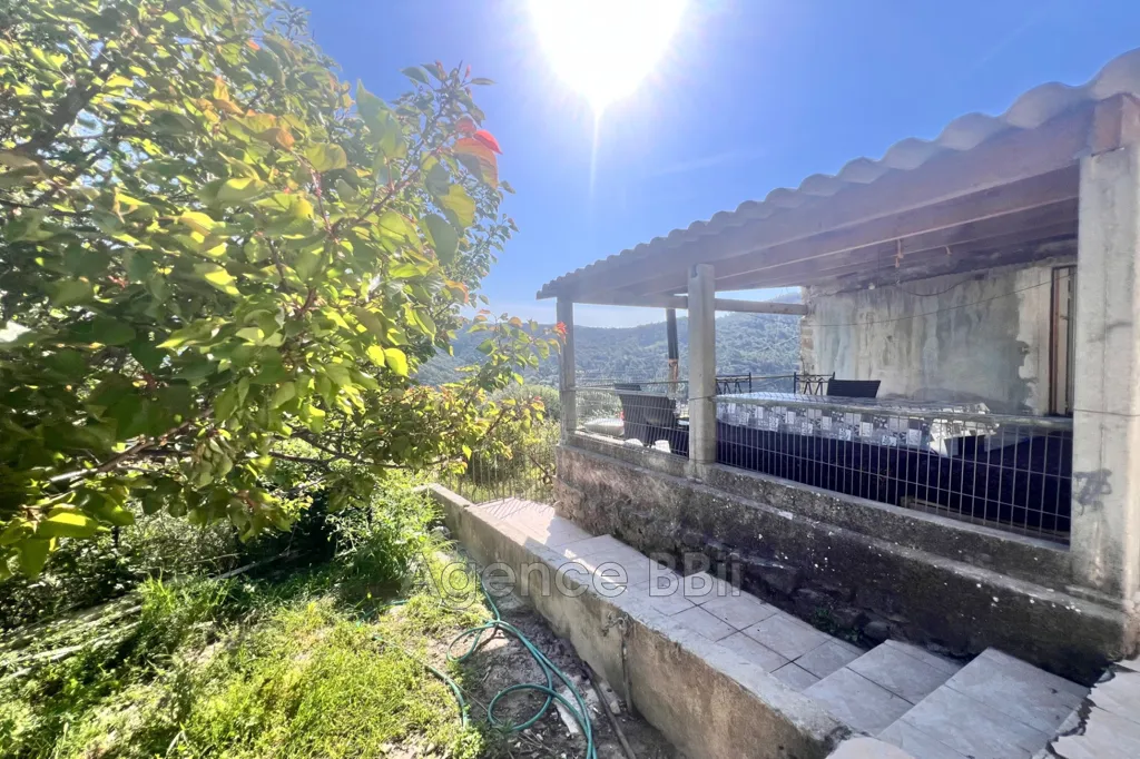 Terrasse - Maison en Pierre avec Jardin au Calme à Cantaron