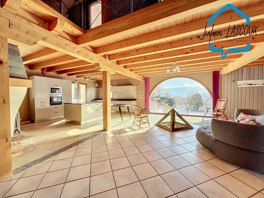 Séjour - Maison de Caractère avec Piscine à Méaudre