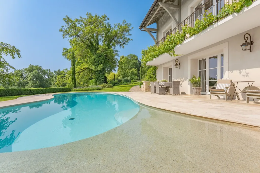 Pool - Luxury House with Mont Blanc View near Geneva