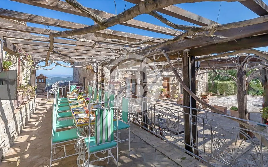 Terrasse - 12-Bedroom Villa with Pool in Todi, Italy