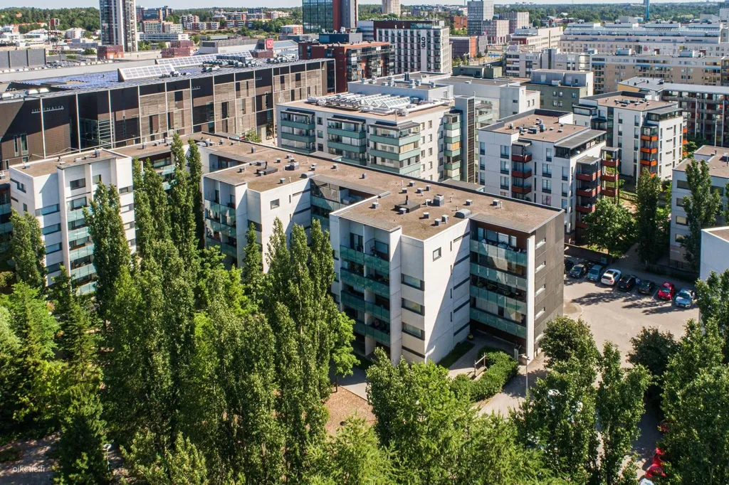 Vue aérienne - Ground Floor Apartment with Sauna in Leppävaara