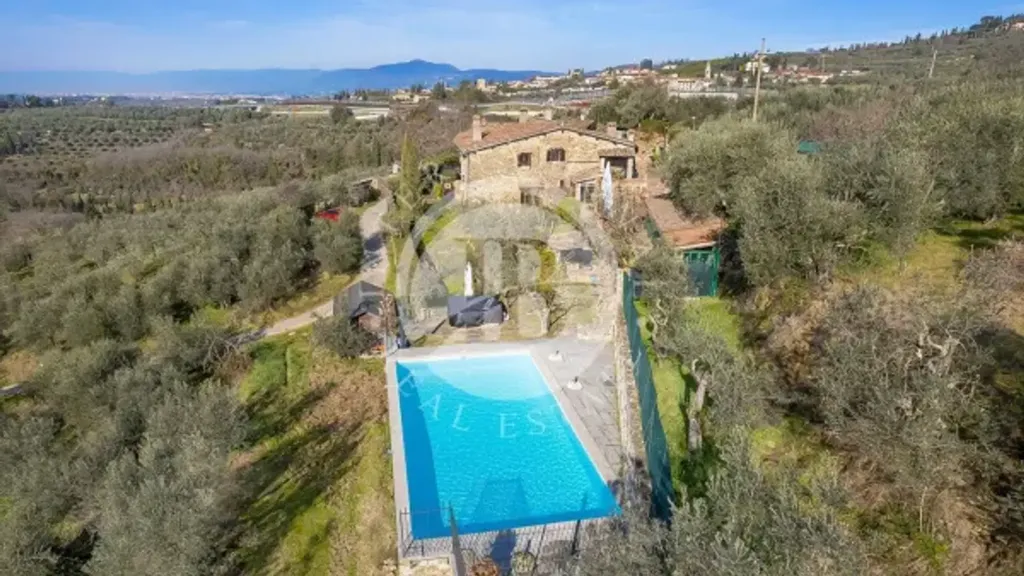 Vue aérienne - Historic Villa with Panoramic View in Bagno a Ripoli