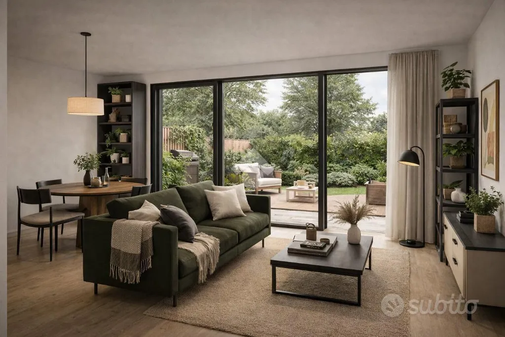 Living Room - New 2-Bedroom with Garden in Parma