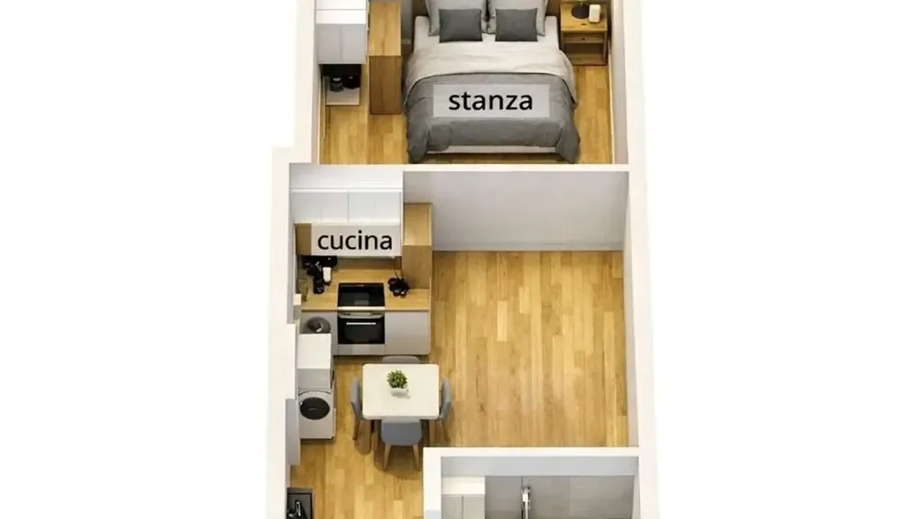 Plaan - Studio Flat for Renovation in Palermo