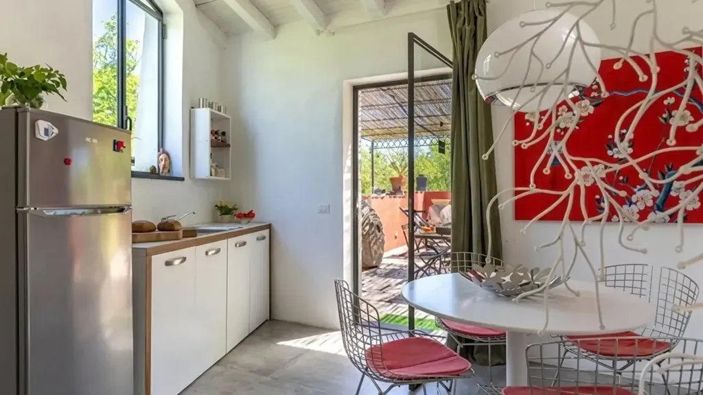 Cuisine - Restored Stone Villa with Terrace in Imperia