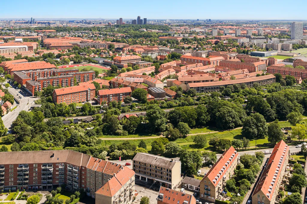 Vue aérienne - 2-Bed Apartment with Terrace in Vanløse