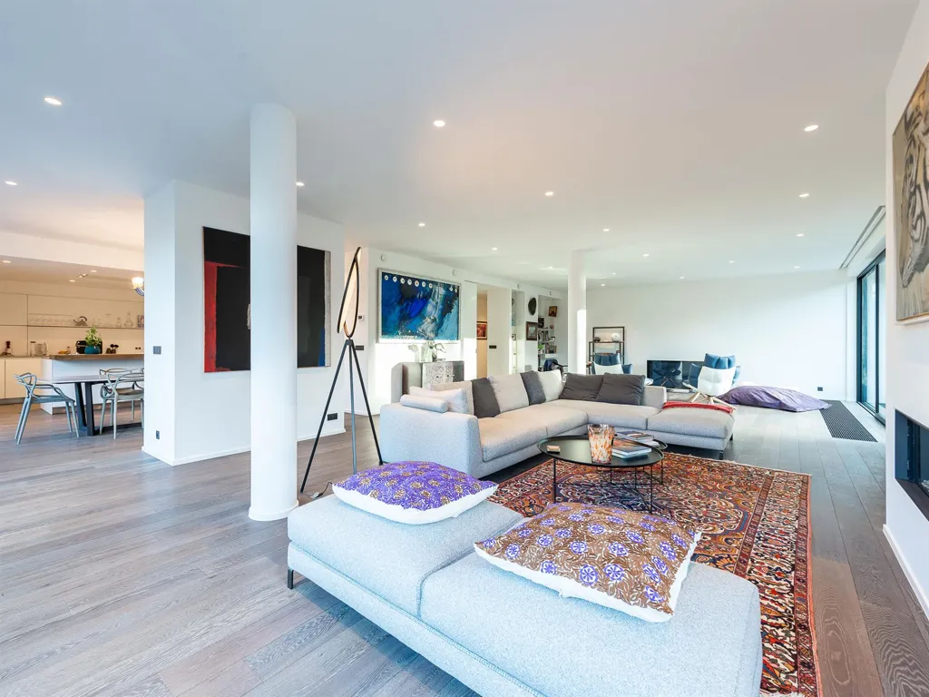 Living Room - Penthouse with Terrace near Bois de La Cambre, Uccle