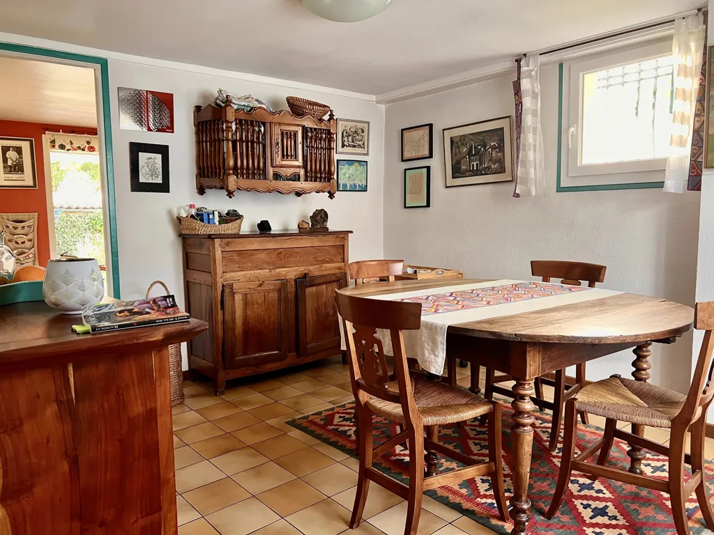 Sala da pranzo - 1950s Character House with Garden in Carcassonne