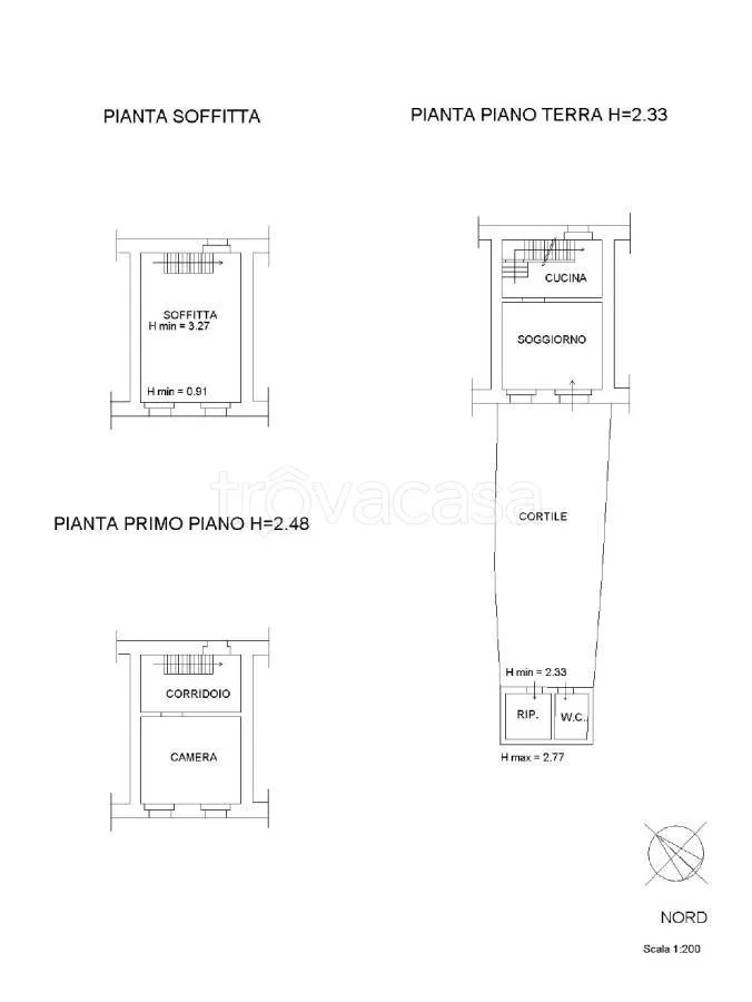 Plan - Terraced House with Garden in Cormons