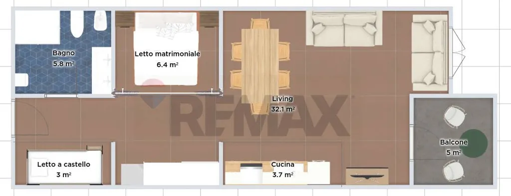 Plan - Multiproprietà with Panoramic Balcony in Montecampione