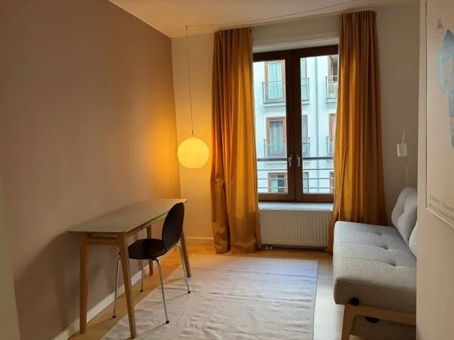 Living Room - Furnished Flat with Balcony in Copenhagen K