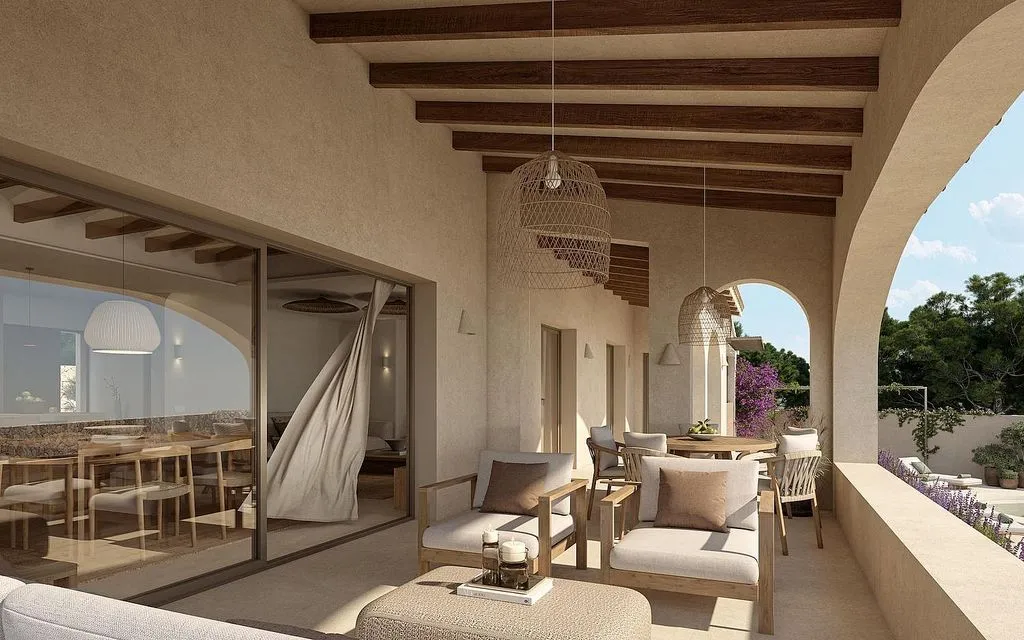 Terrasse - Chalet with Pool and Terrace in La Fustera, Benissa