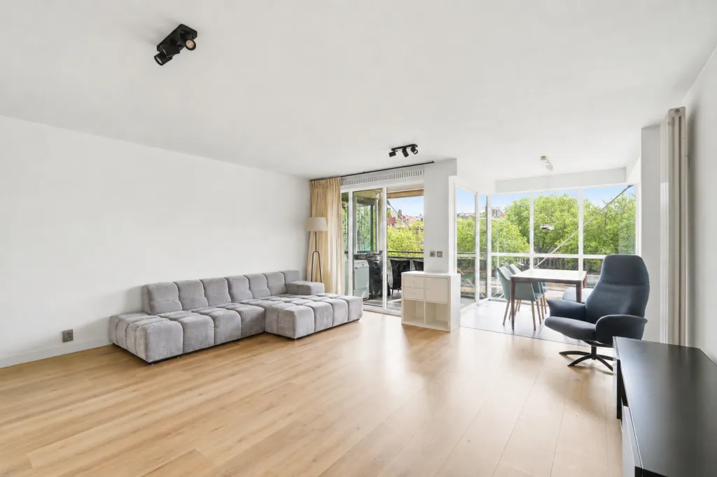 Living Room - Woon-werk Unit with Balcony in Amsterdam