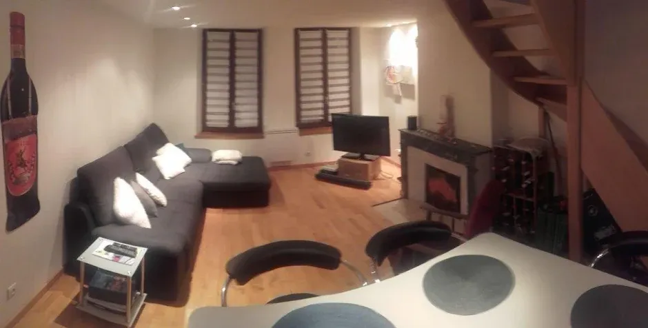 Séjour - Appartement Meublé Duplex Centre Nancy