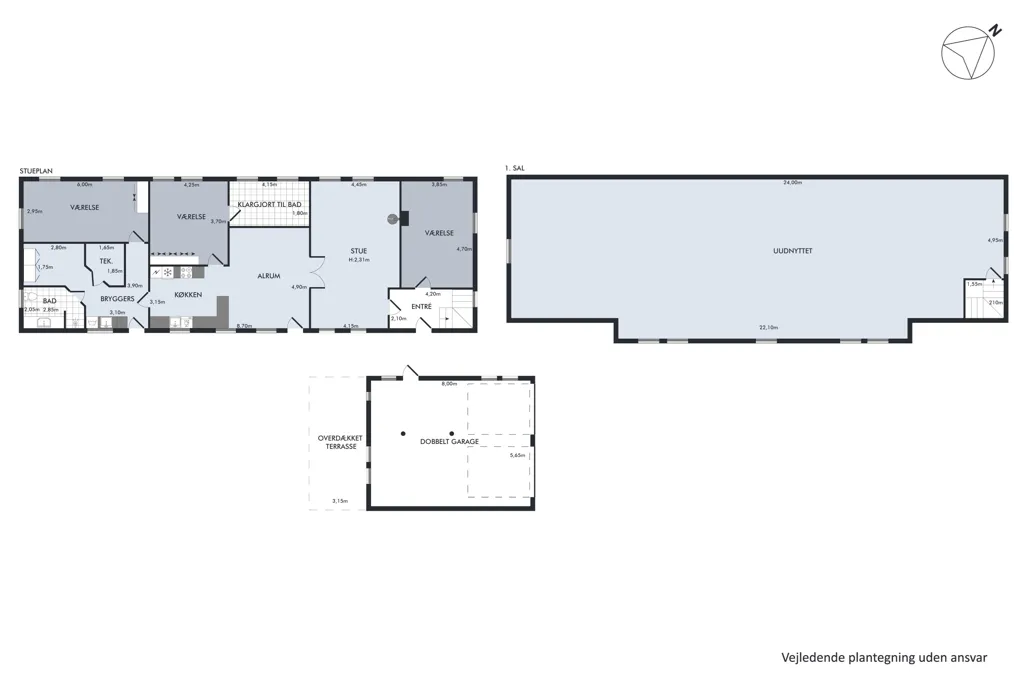 Plan - Villa with Garden in Mellerup, Randers