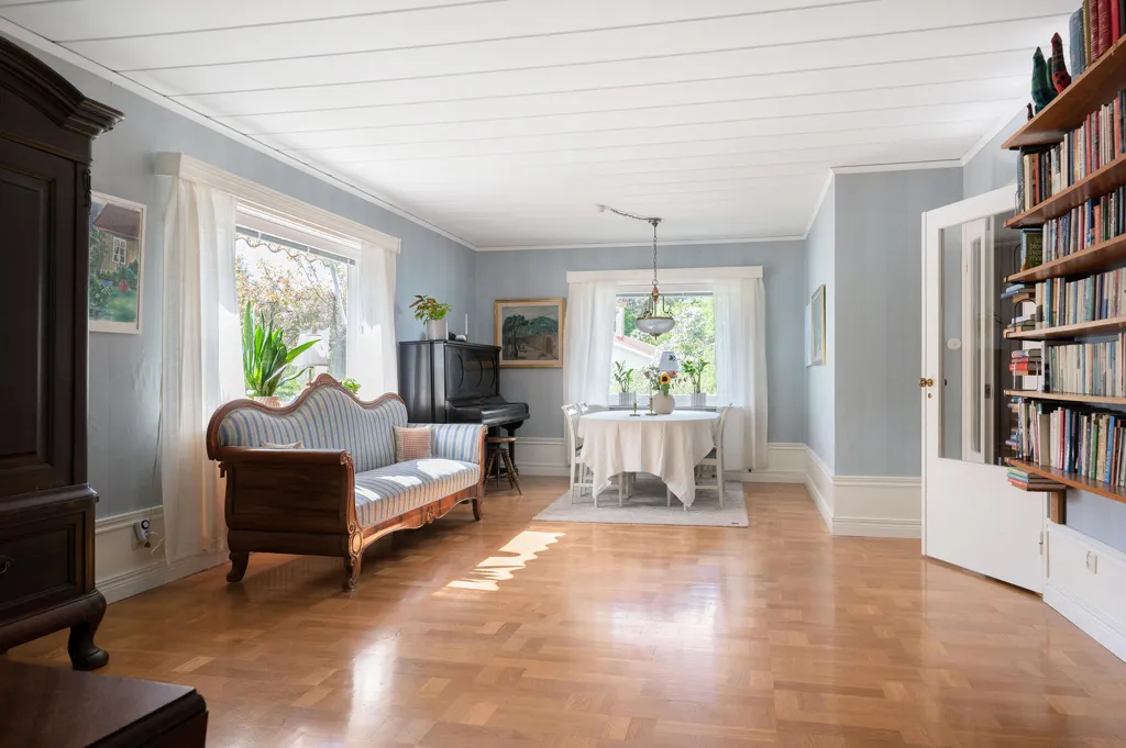 Séjour - Charismatic Bungalow with Basement in Fridhem