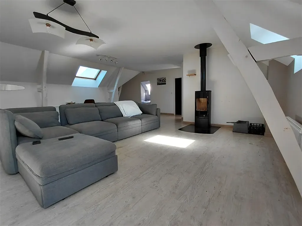 Séjour - Grange Réaménagée en Deux Habitations à Bénéjacq