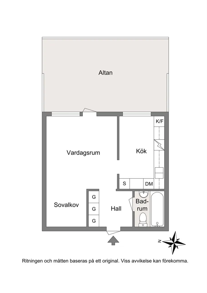 Plan - Apartment with Garden in Åby