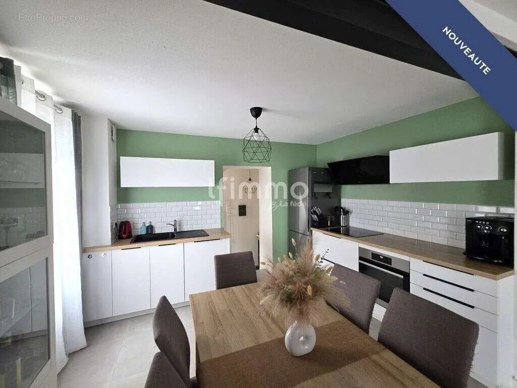 Köök - Duplex with Garden in Aspach-le-Bas