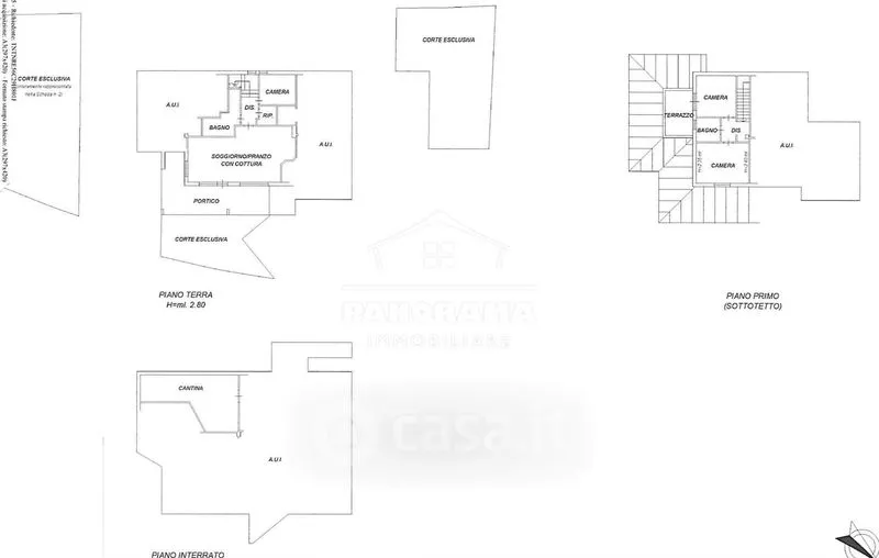 Plan - Bifamiliar House with Private Garden in Coriano