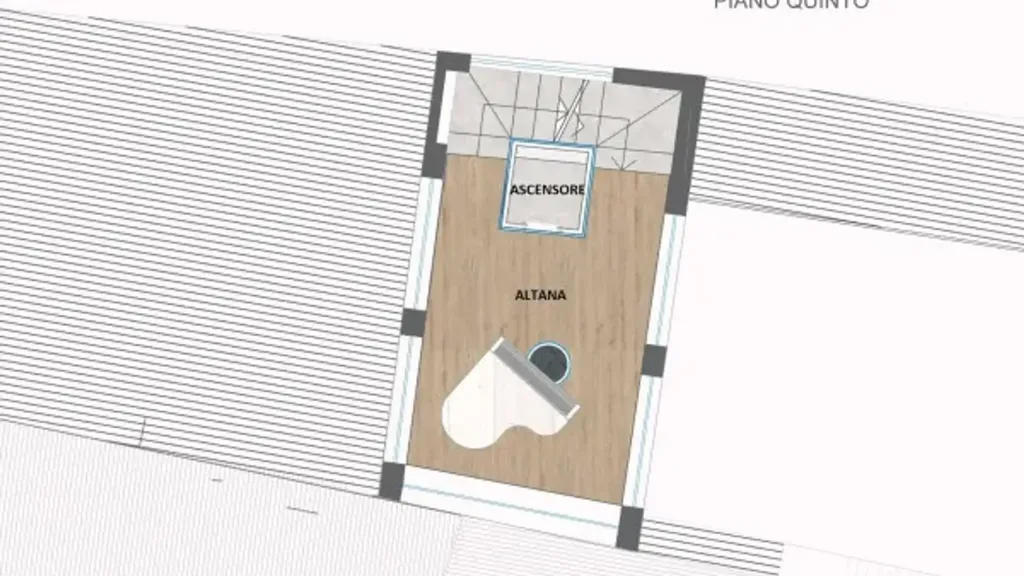 Plan - Luxury Penthouse with Panoramic View in Brescia