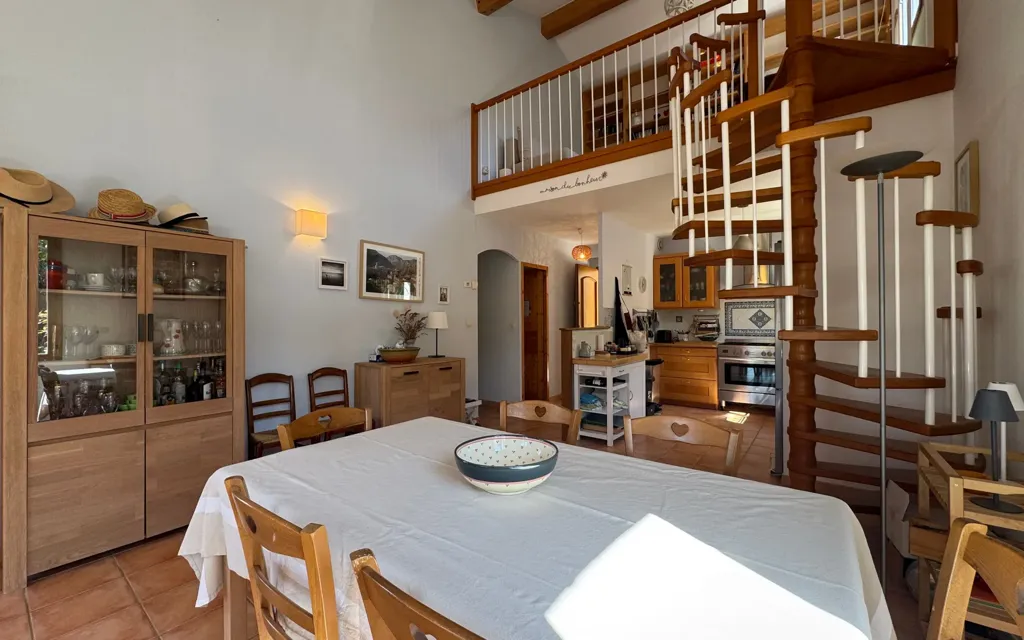 Dining Room - Independent House with Pool in Campagnan