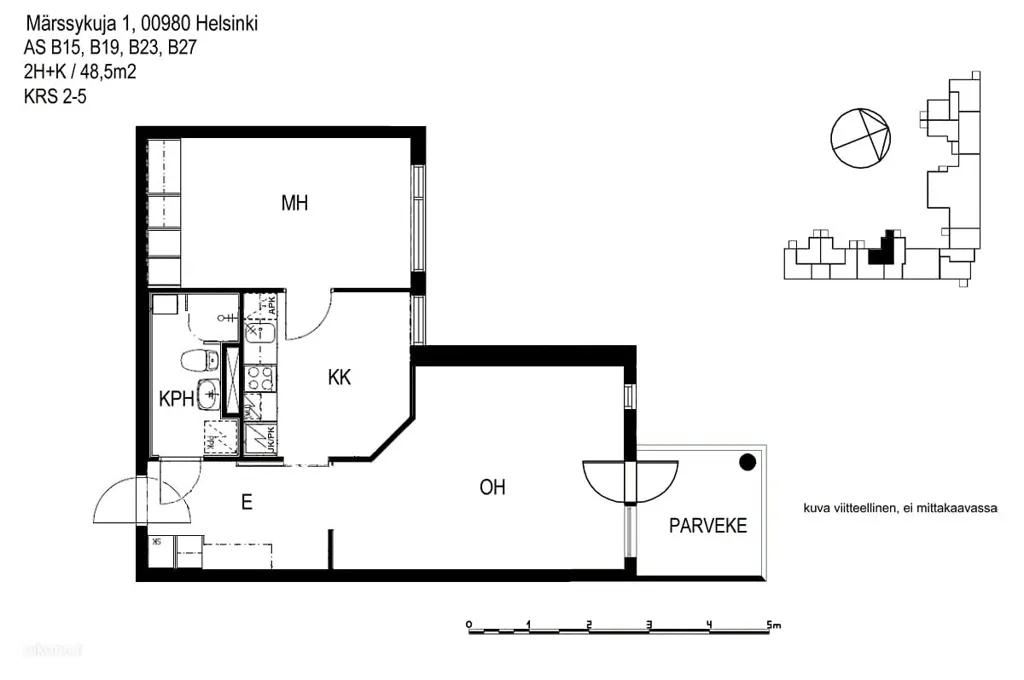 Plan - Apartment with Balcony in Vuosaari, Helsinki