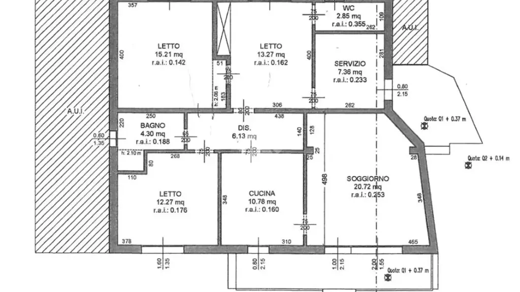 Plan - Ground Floor Apartment with Garden in Cervia