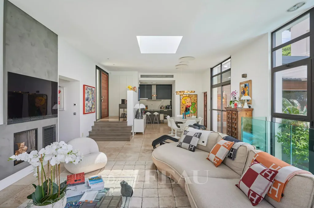 Séjour - Maison Contemporaine avec Piscine à Marseille
