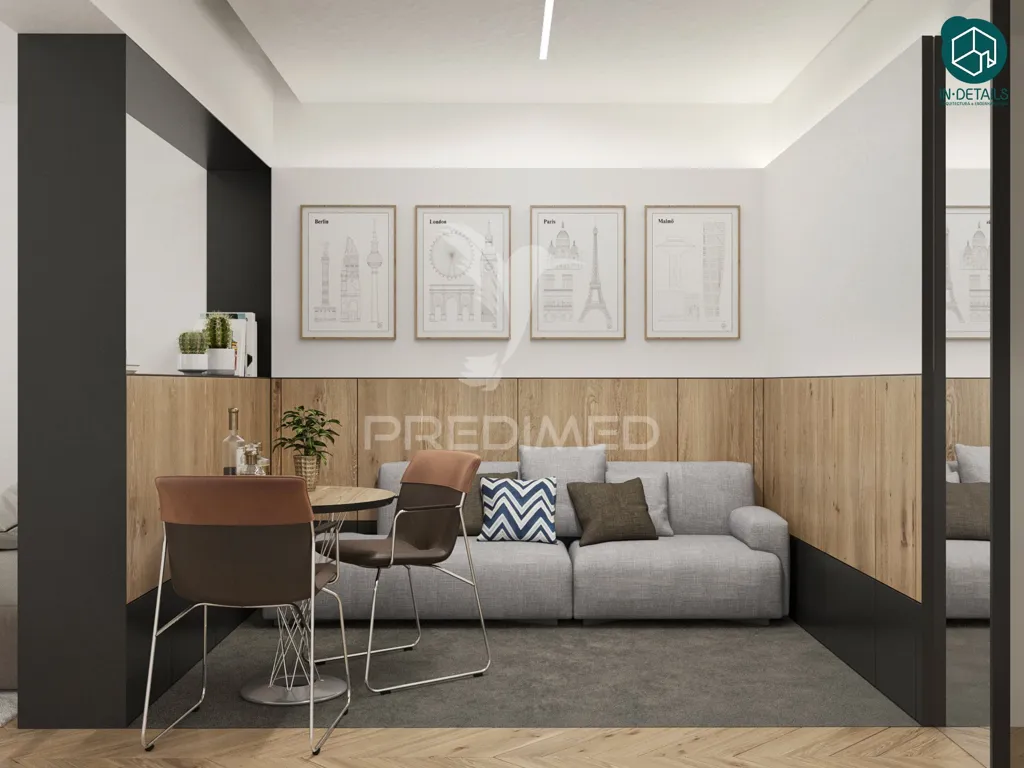 Living Room - T2 Apartment with Historical Charm in Porto