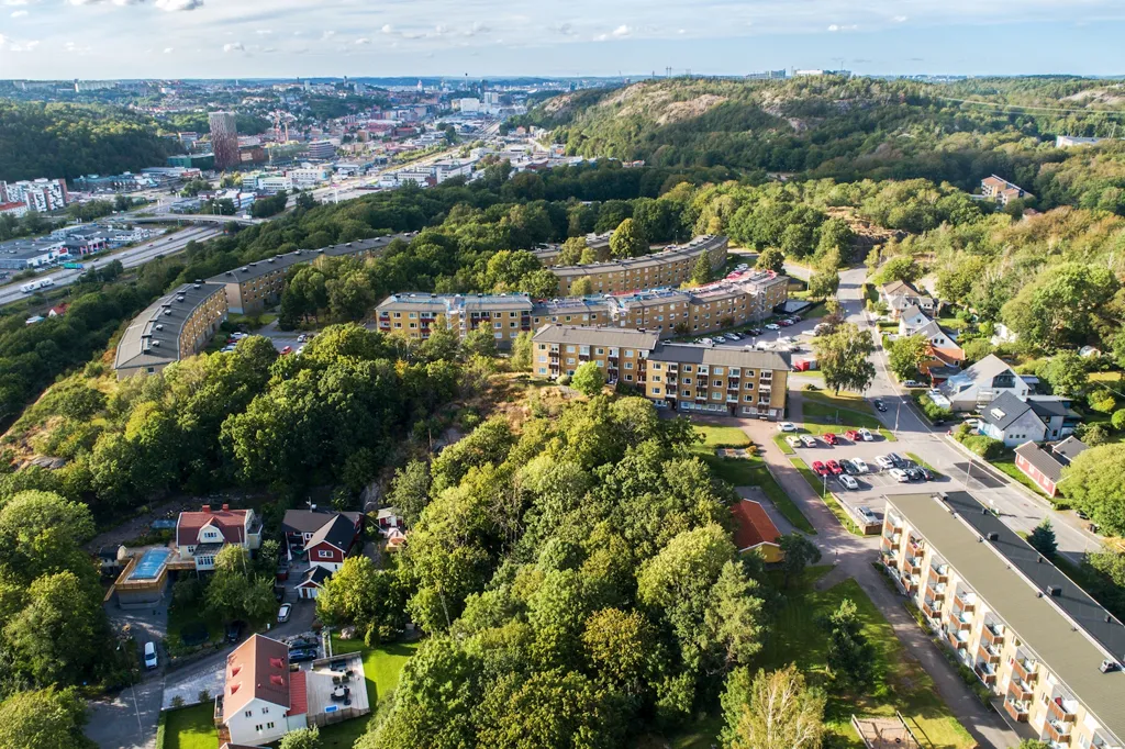 Aerial - Bright Apartment with Balcony in Enerbacken, Mölndal