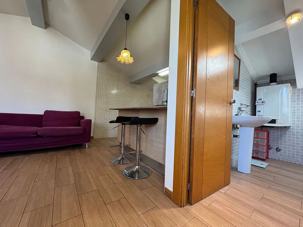 Living Room - Loft with Sea View in Gijón Centre